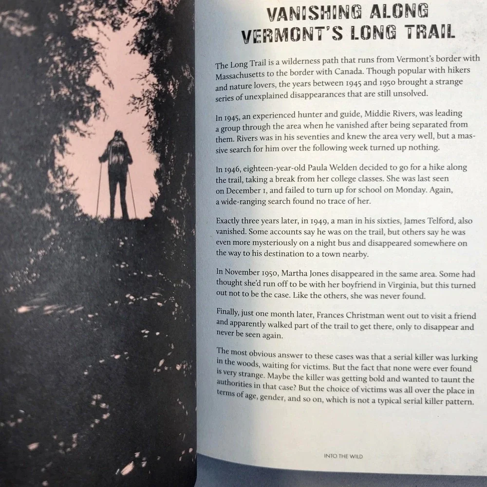 Cider Mill Press Lost A History of Disappearances True Crime Hardcover Book